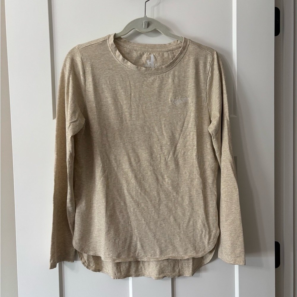 Johnnie-O Mens Long Sleeve Henley Tee SZ M Oatmeal‎ MLB Colab MN Twins